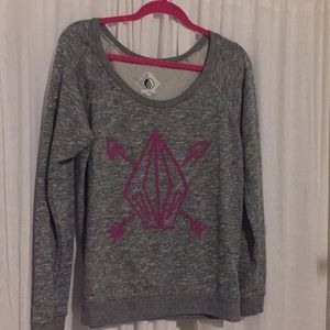 Juniors Volcom crew neck Size XL